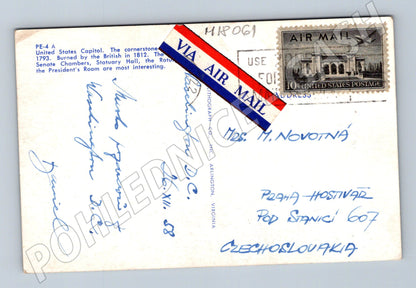Pohlednice Washington DC Kapitol 1958 USA (M18061)
