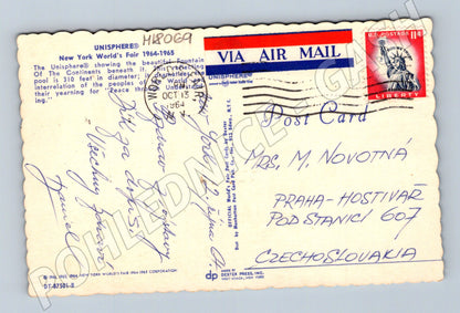Pohlednice New York Worlds Fair Unisphere 1964 (M18069)