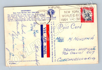Pohlednice Unisphere New York 1964 1965 (M18072)