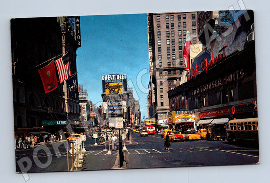 Pohlednice Times Square New York 50 60 léta (M18074)