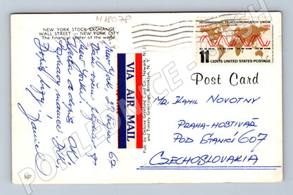 Pohlednice New York Stock Exchange Wall Street (M18078)