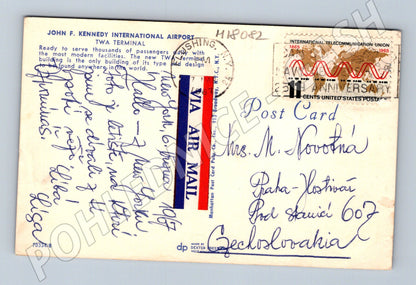 Pohlednice JFK letiště New York TWA 1965 (M18082)