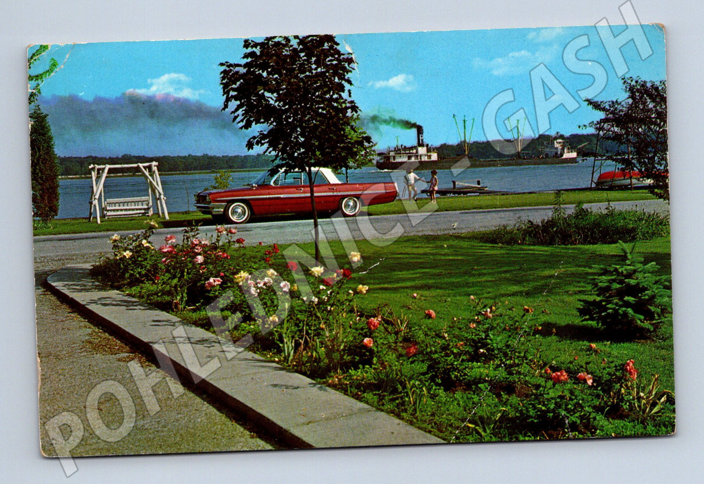 Pohlednice řeka St Clair Michigan 1963 (M18088)