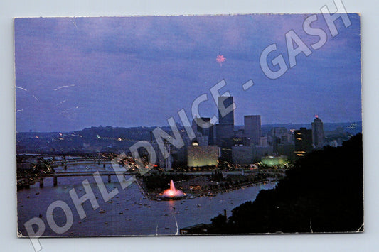 Pohlednice Pittsburgh noc 1982 USA (M18094)