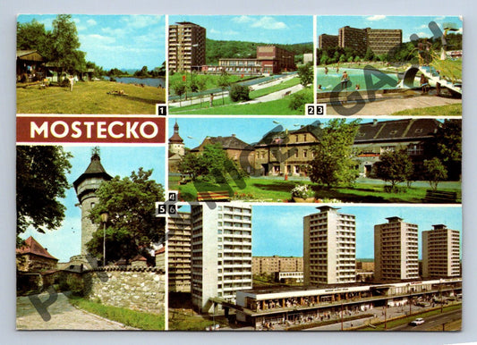 Pohlednice Mostecko více pohledů Panorama Praha (M181)