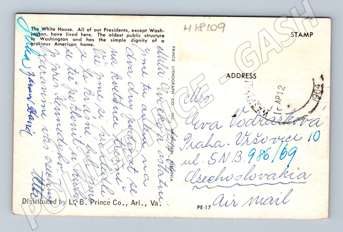 Pohlednice Bílý dům Washington (M18109)