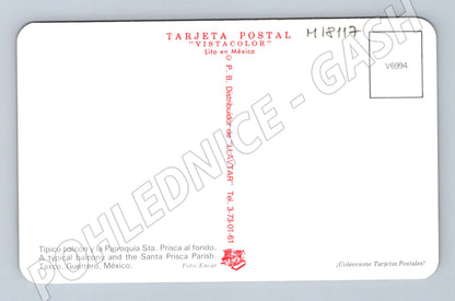 Pohlednice Mexiko Taxco balkón Santa Prisca (M18117)