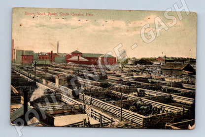 Pohlednice Union Stock Yards Omaha 1911 (M18120)