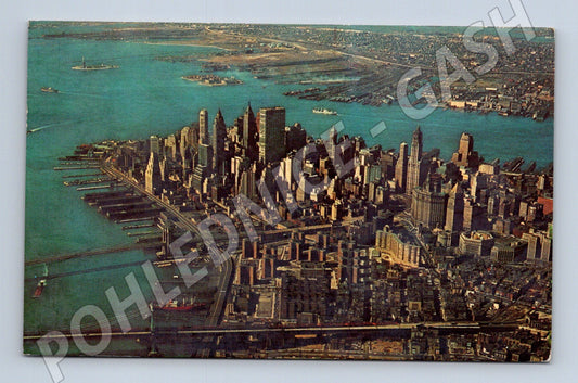 Pohlednice New York Manhattan letecký pohled (M18128)