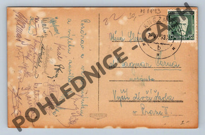 Pohlednice Valečov hrad 1930 odeslaná 1933 zn raz (M1813)