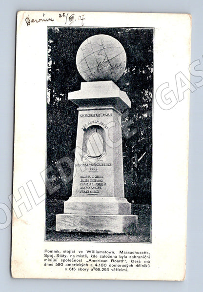 Pohlednice památník českých dělníků USA 1907 (M18131)