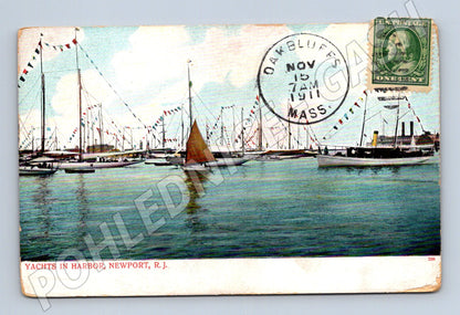 Pohlednice Newport jachty 1911 USA (M18134)