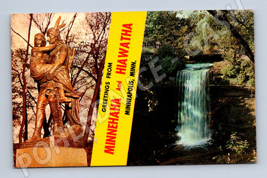 Pohlednice Minneapolis Minnehaha Hiawatha 1967 (M18136)
