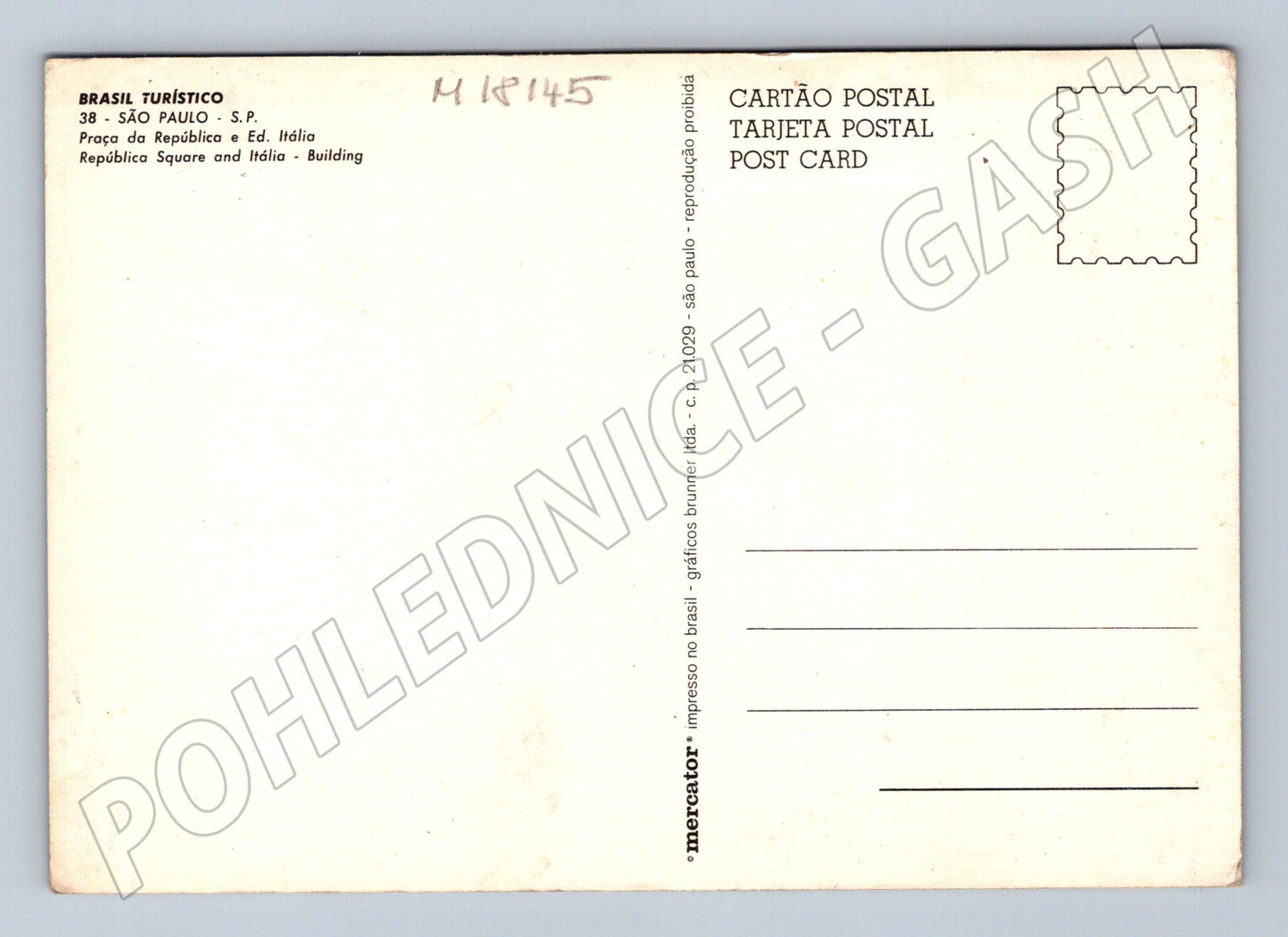 Pohlednice São Paulo Praça da República (M18145)