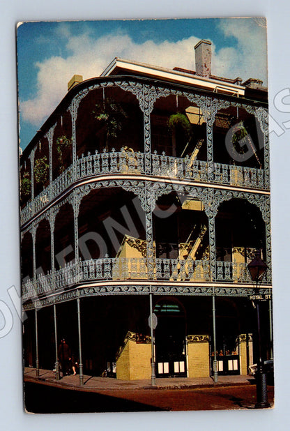 Pohlednice New Orleans balkóny USA (M18154)