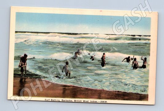 Pohlednice Barbados Surf Bathing (M18155)
