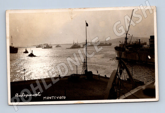 Pohlednice Montevideo přístav 1939 (M18156)