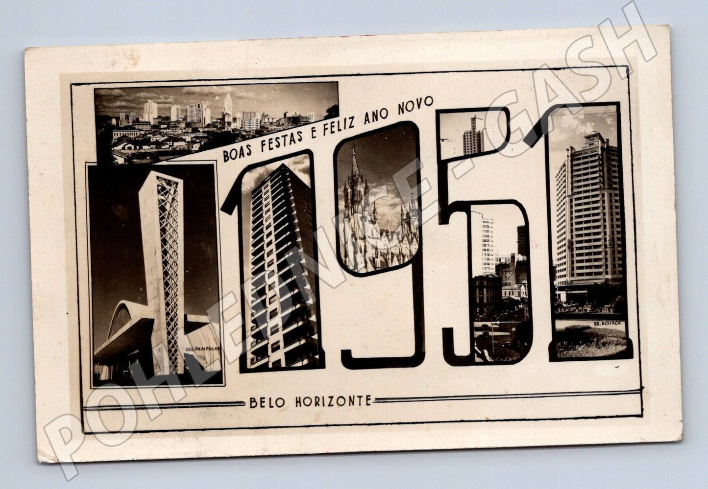Pohlednice Belo Horizonte 1951 Brazílie (M18157)