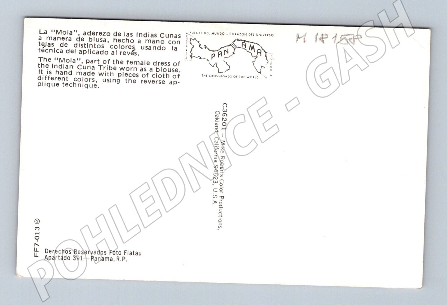 Pohlednice Panama mola styl Kuna (M18158)