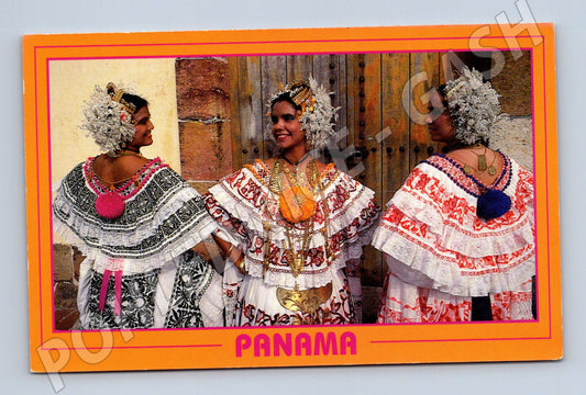 Pohlednice Panama folklór Pollera (M18159)