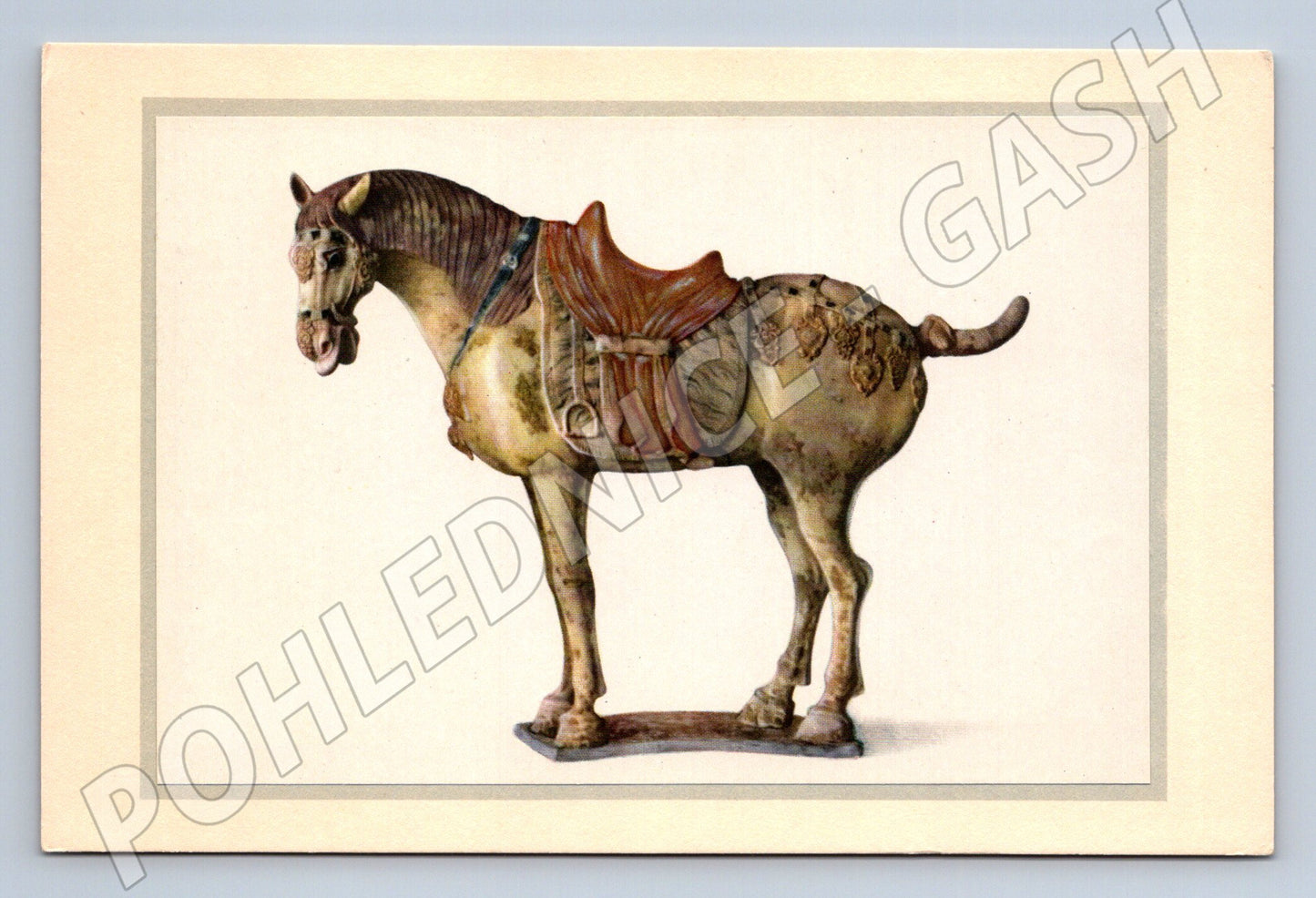 Pohlednice Čína keramický kůň Tang (M18172)