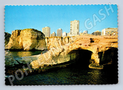 Pohlednice Bejrút Pigeon Rocks Libanon (M18174)
