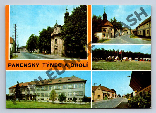 Pohlednice Panenský Týnec a okolí více pohledů (M182)