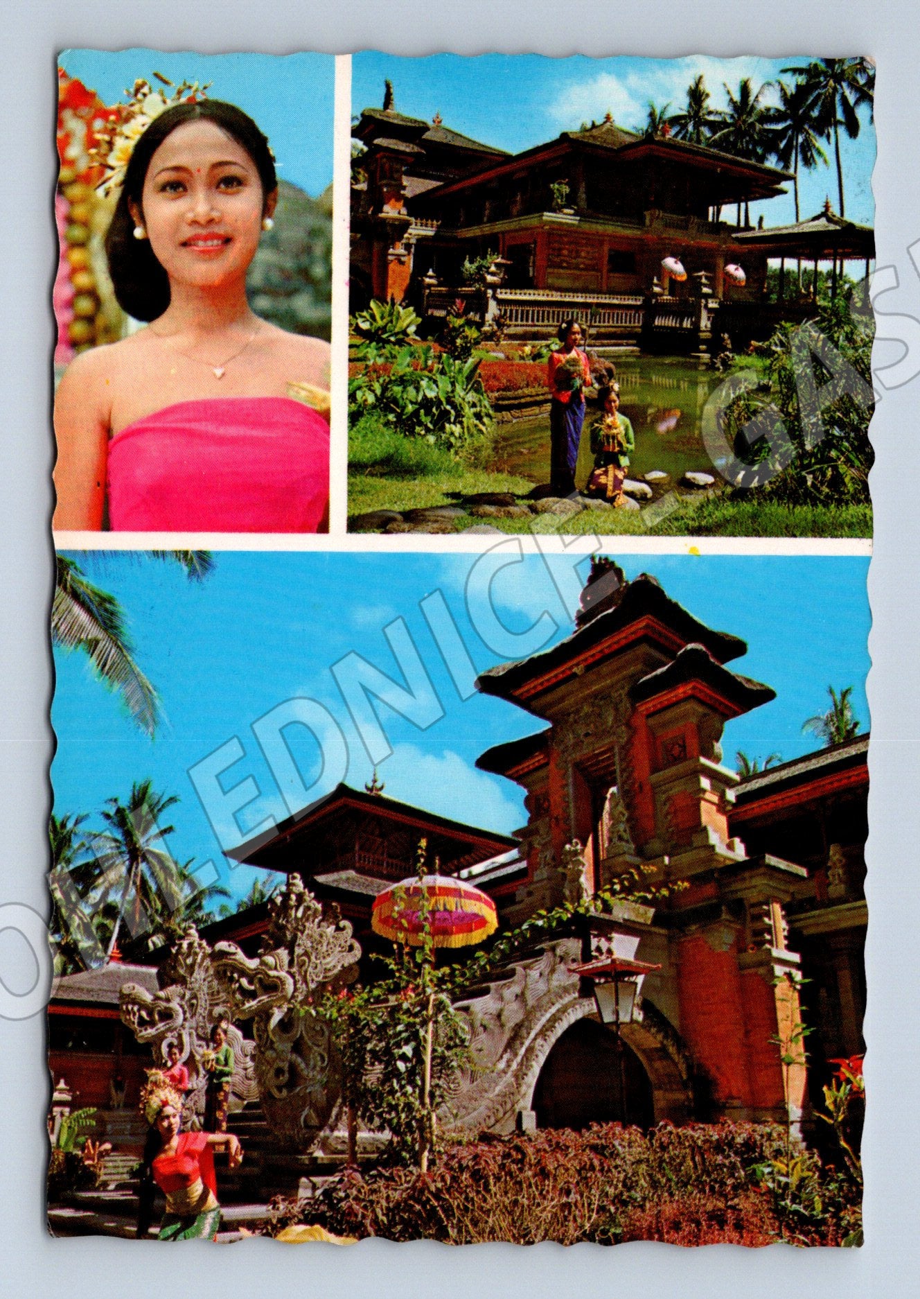 Pohlednice Bali Indonésie 1979 známky do ČSSR (M18205)
