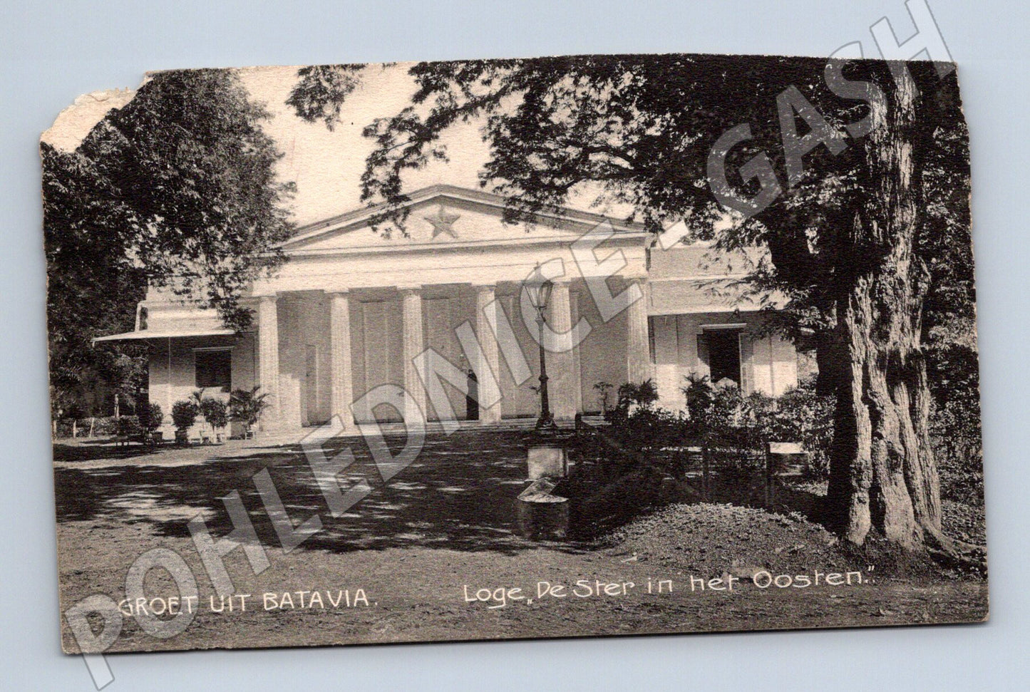 Pohlednice Batavia Jakarta lóže De Ster 1912 (M18218)