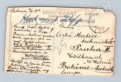Pohlednice Batavia Jakarta lóže De Ster 1912 (M18218)
