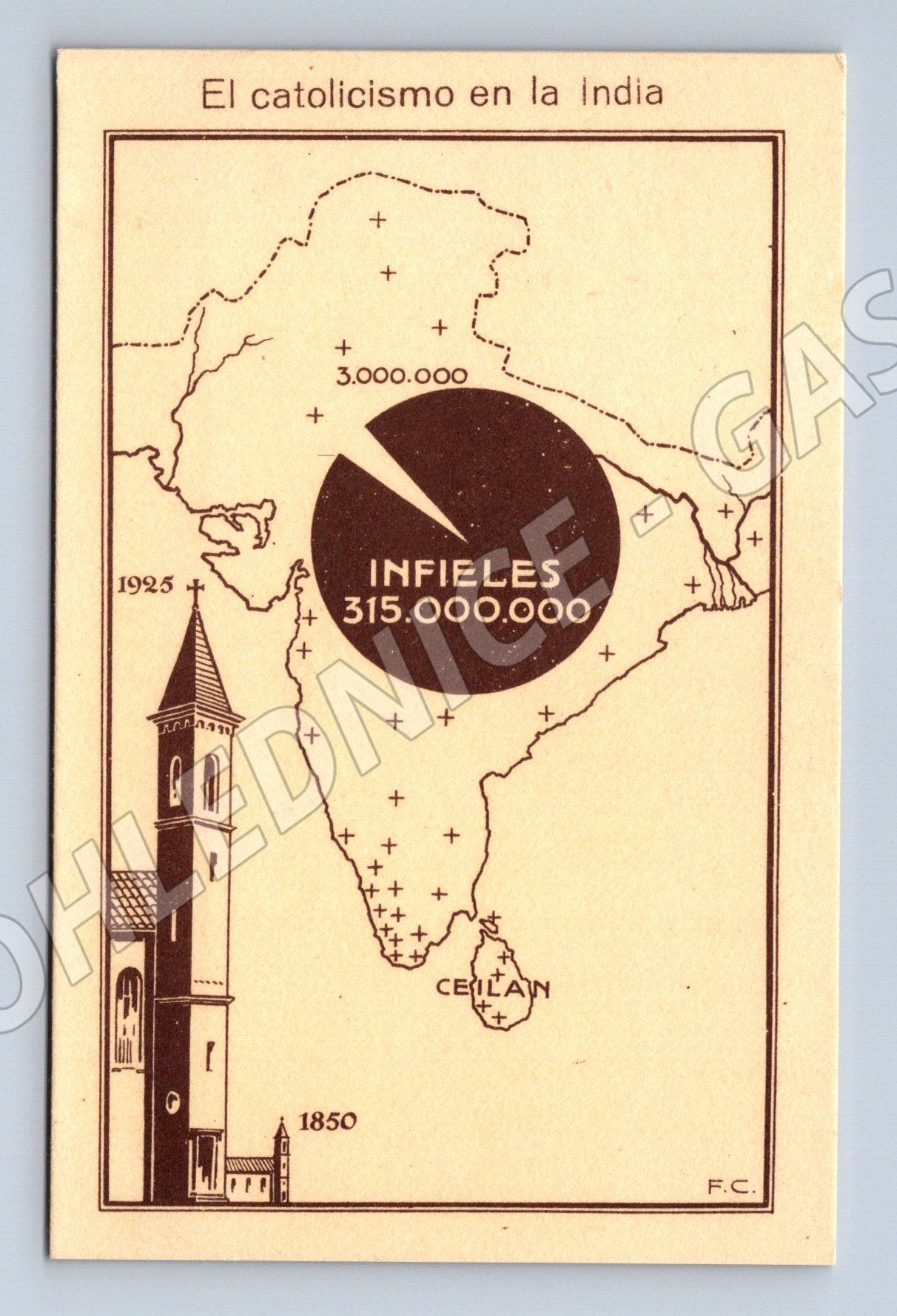 Pohlednice Exposición Misional Española Indie 1926 (M18221)
