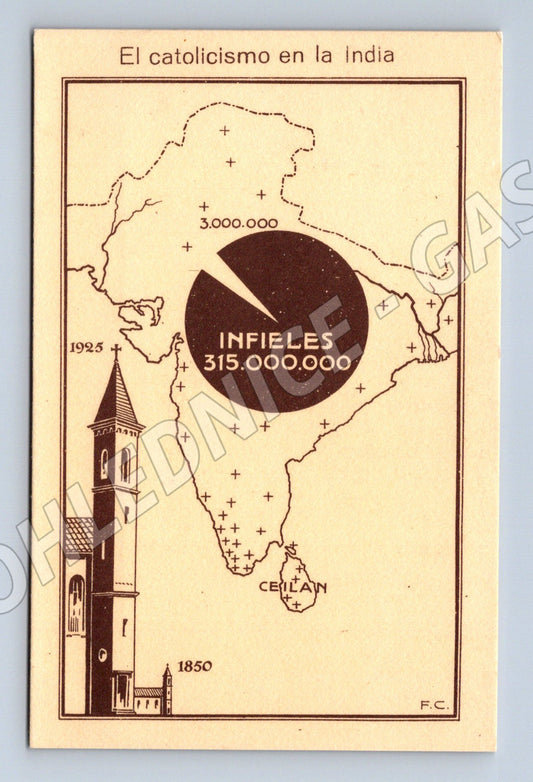 Pohlednice Exposición Misional Española Indie 1926 (M18221)