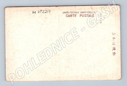 Pohlednice gejša v kimonu Japonsko kolor cca 1920 (M18229)