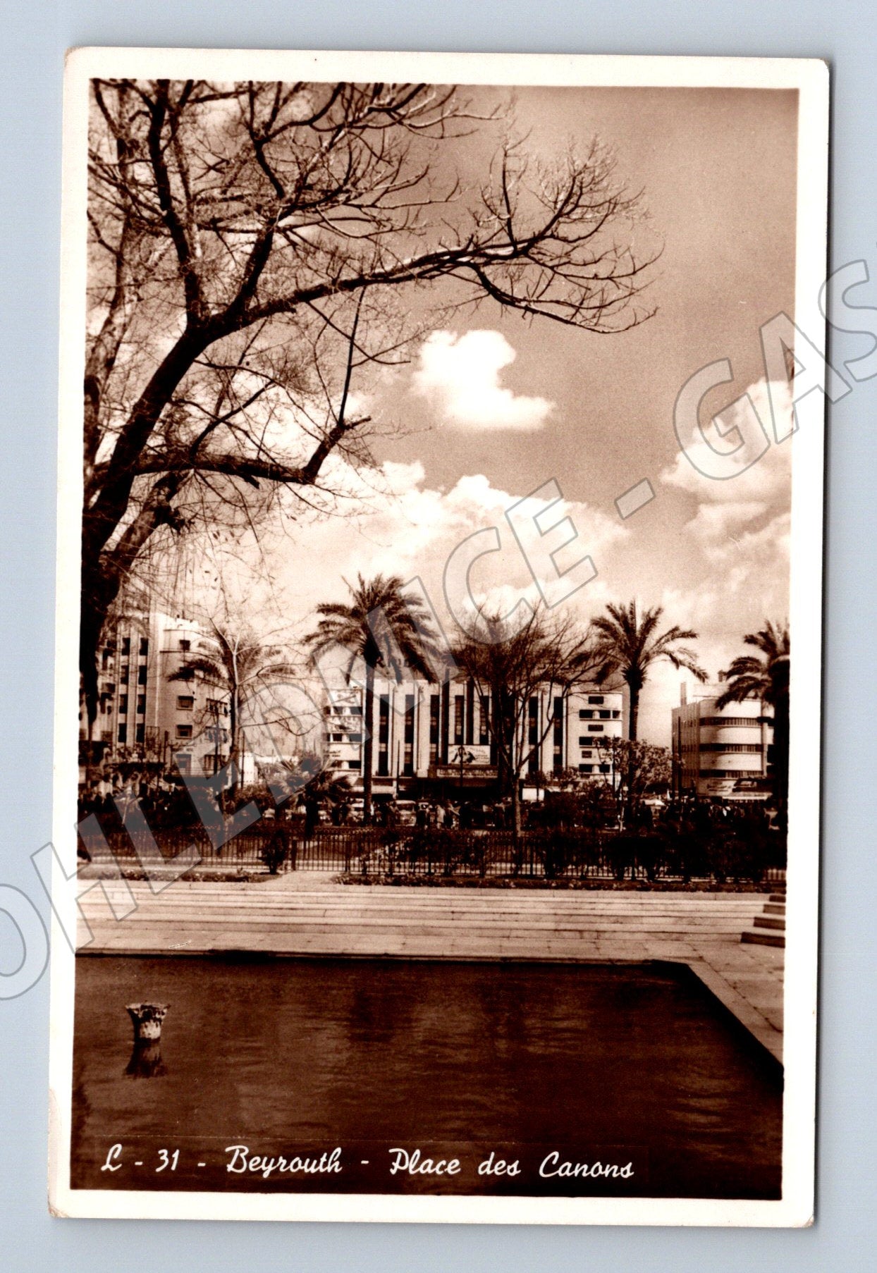 Pohlednice Bejrút Place des Canons stará (M18234)