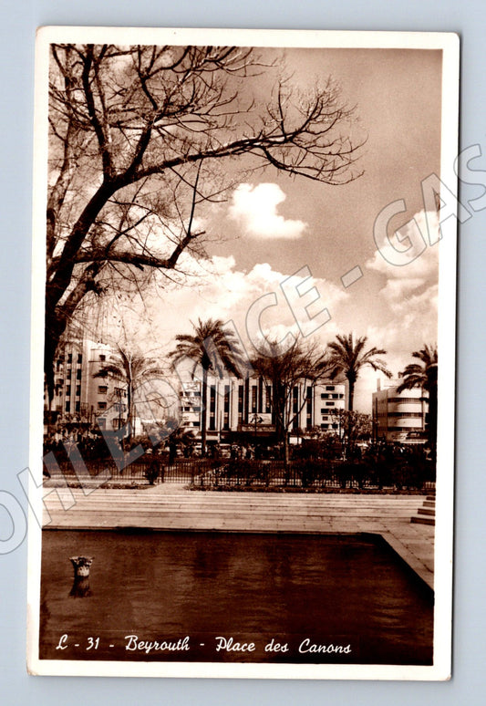 Pohlednice Bejrút Place des Canons stará (M18234)