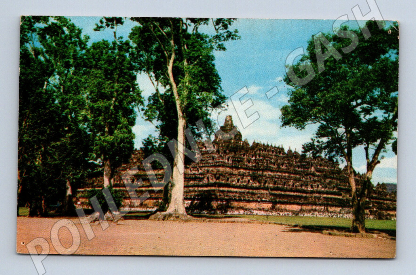 Pohlednice Borobudur Indonésie Džáva 1964 (M18237)