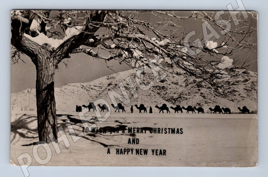 Pohlednice Afghánistán zimní motiv 1960 letecky (M18238)