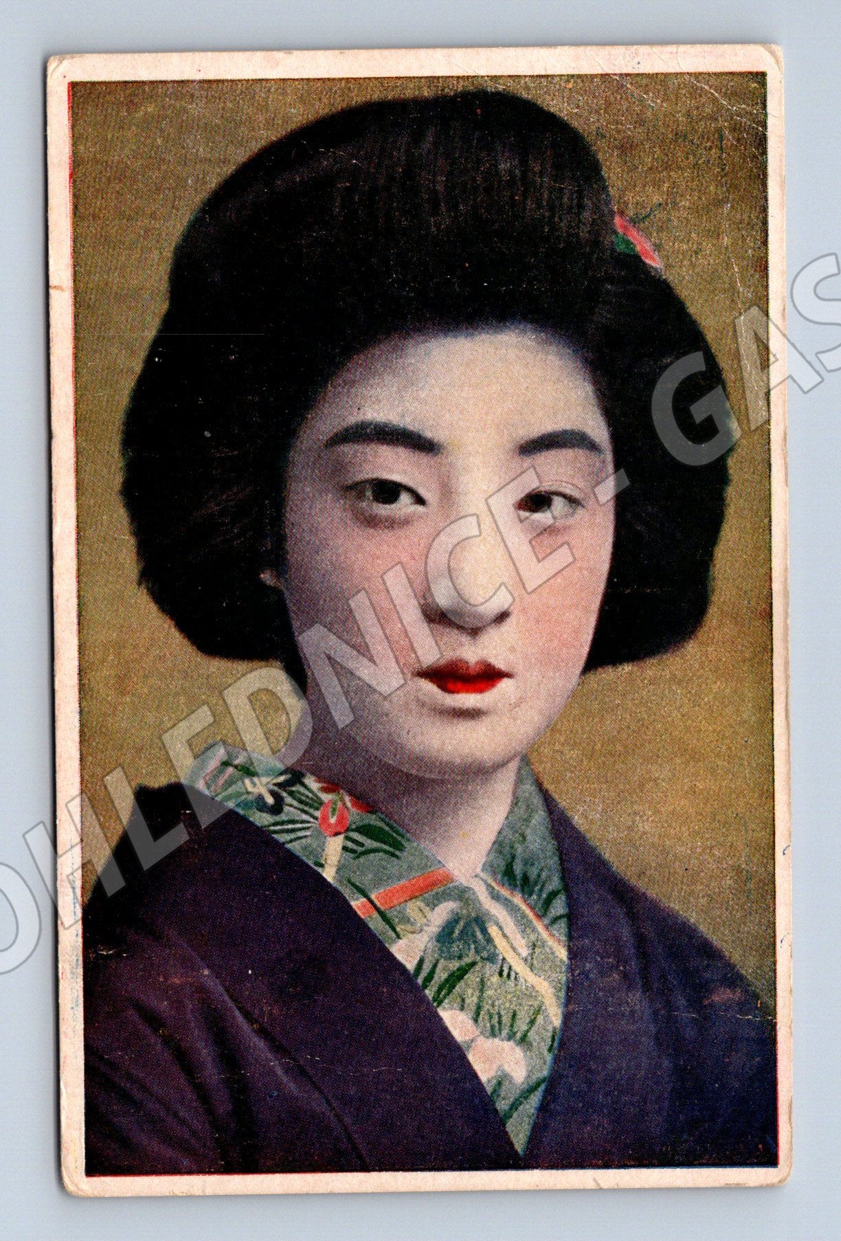 Pohlednice Japonsko portrét gejši starší (M18256)