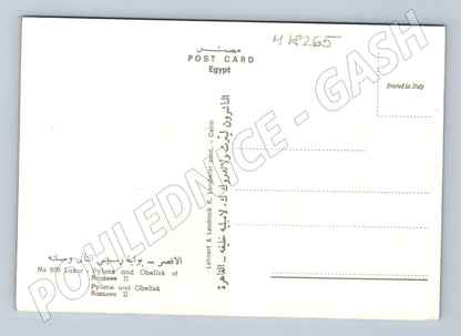 Pohlednice Luxor Egypt pylon a obelisk Ramesse II (M18265)