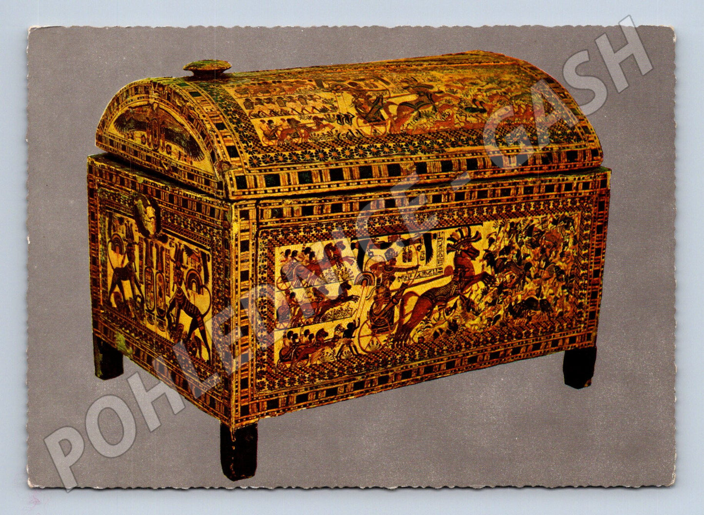 Pohlednice Egypt truhlice Tutanchamona muzeum (M18273)