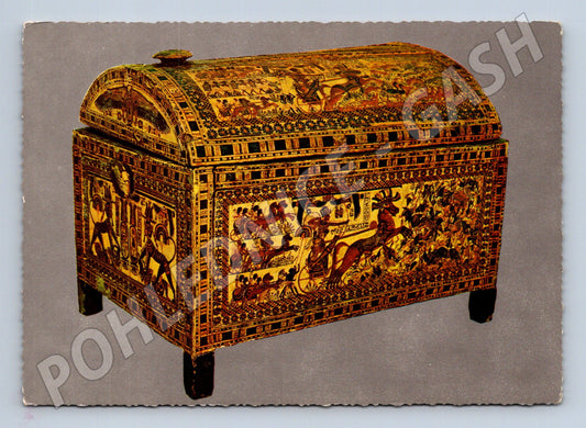 Pohlednice Egypt truhlice Tutanchamona muzeum (M18273)