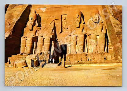 Pohlednice Egypt Abú Simbel kolosy Ramese II (M18278)