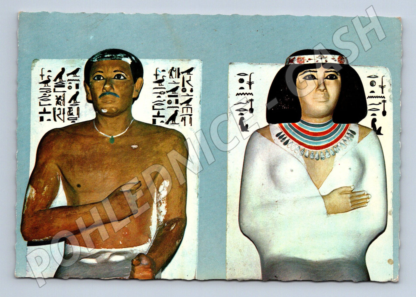 Pohlednice Egypt Rahotep a Nofret sochy (M18288)