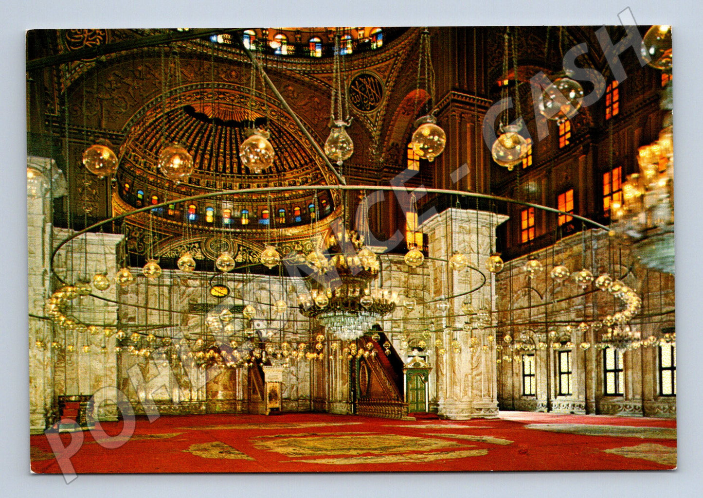 Pohlednice Káhira interiér mešity Mohameda Alího (M18289)