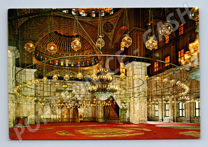 Pohlednice Káhira interiér mešity Mohameda Alího (M18289)