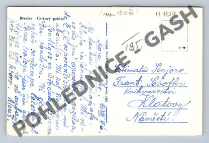 Pohlednice Břeclav celkový pohled 1946 zn (M1829)