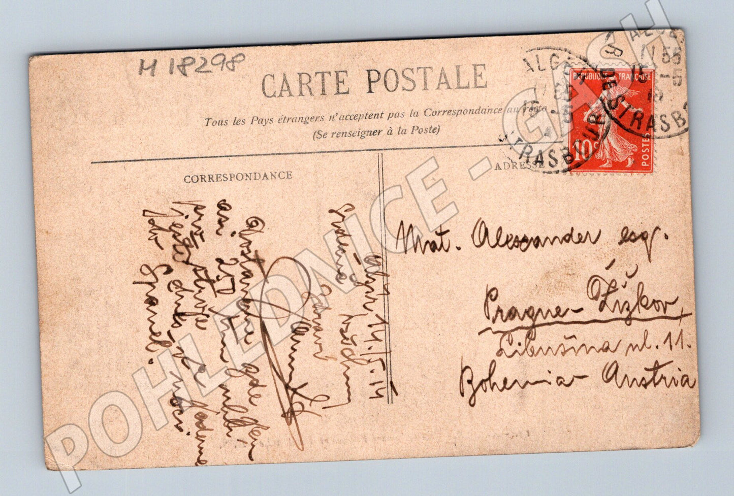 Pohlednice Alžír náměstí Bresson horní město (M18298)