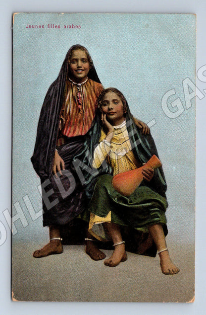 Pohlednice Egypt arabské dívky etnografie (M18302)
