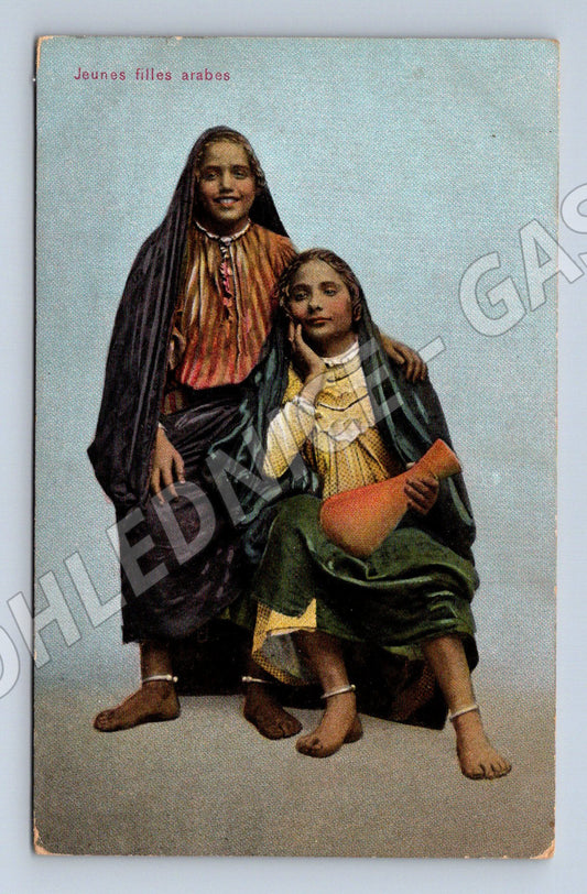 Pohlednice Egypt arabské dívky etnografie (M18302)