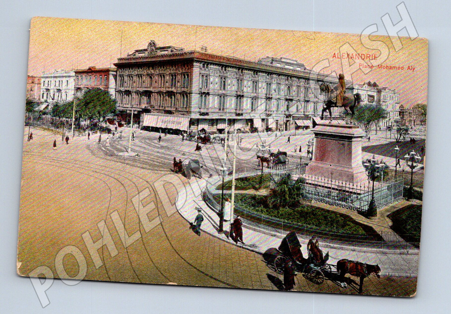 Pohlednice Alexandrie Place Mohamed Aly (M18309)